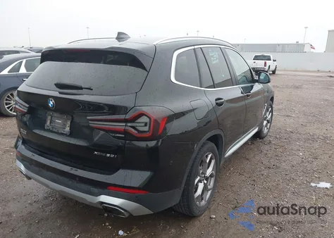 2023 BMW X3 xDrive30I из США, поврежденный, VIN 5UX53DP01P9R81339